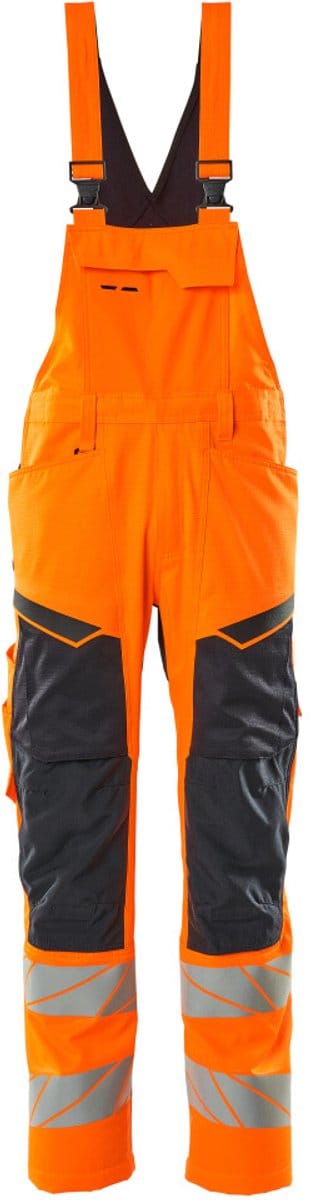 Mascot Accelerate Safe Amerikaanse overall met kniezakken 19569-236 - hi-vis oranje/donkermarine - C46 - 76