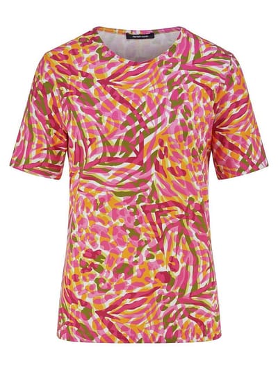 Shirt ronde hals Van Peter Hahn oranje