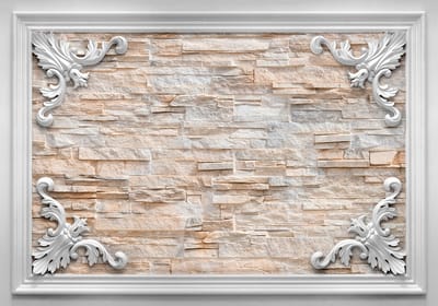 Fotobehangkoning - Behang - Vliesbehang - Fotobehang Sierstenen - 150 x 105 cm