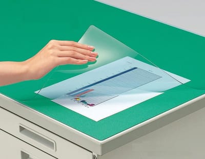 Bureauonderlegger Transparant - Beschermend Mat - Bureau Bescherming - Zachte Overlay - 71.5 x 12 cm - Groen