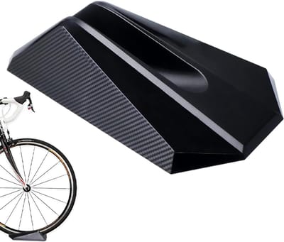 Fietswielblok - Wielhouder - Fiets Stabiliseren - Antislip en Geluiddempend - 24x15x7 cm - Zwart