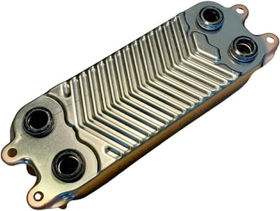 Warmtewisselaar Ketel - Onderdeel CV - Verwarming Reparatie - 28 Bord - 1x1x1 cm - Zilver