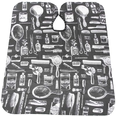 Professioneel Kappersschort Barbier Kapsel Knippen Verven Gown Cape 140 x 120cm gray