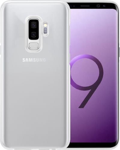 Hoesje - Geschikt voor Samsung Galaxy S9 Plus - Sterk & Shockproof - Hoes Cover - Siliconen Case - Telefoonhoesjes - Transparant