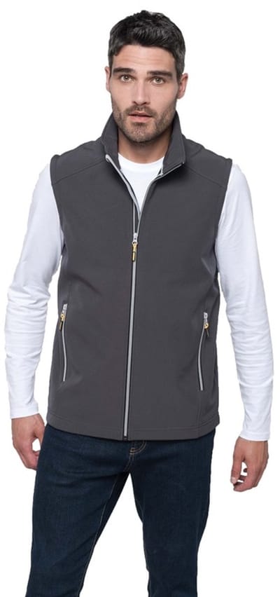 Softshell zomer vest/bodywamer antraciet grijs voor heren - Herenkleding/dunne jassen - Mouwloze outdoor vesten M