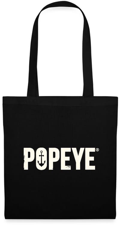 Popeye White Titel Tas Van Stof Schoudertas