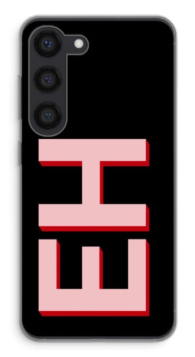Gepersonaliseerd - Case Company® - Hoesje geschikt voor Samsung Galaxy S23 hoesje - Monogram - Soft Cover Telefoonhoesje - Bescherming aan alle Kanten en Schermrand