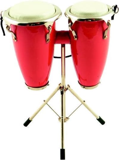 Kerstversiering dubbele conga rood