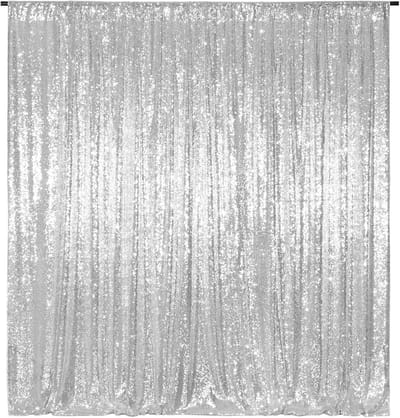 Dailygoods- Pailletten Gordijn 305x305cm - Achtergrond Stof - Bruiloft/Feest - Hoge Kwaliteit - Glanzend Effect - Dichte Pailletten - Achtergrondstof