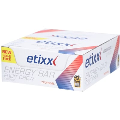 Etixx Energy Bar Fruit Chew Tropical | Energiereep | Tropisch fruitsmaak | 12x38g