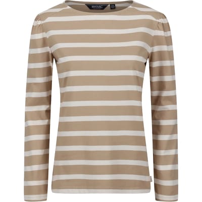Dames-T-shirt met lange mouwen Regatta Federica Striped