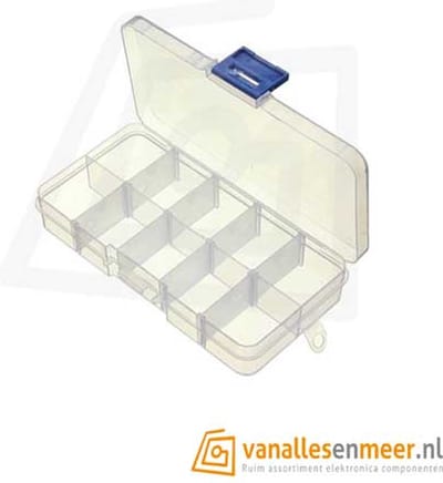 Opbergdoos met 10 Compartimenten Transparant