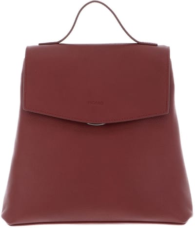 PICARD Leren vrijetijdsrugzak rugzak Luis Backpack Rot donkerrood