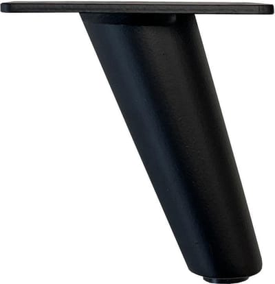 FLE - Stalen meubelpoot zwart conisch ø 5 cm / 2,5 cm en hoogte 10 cm