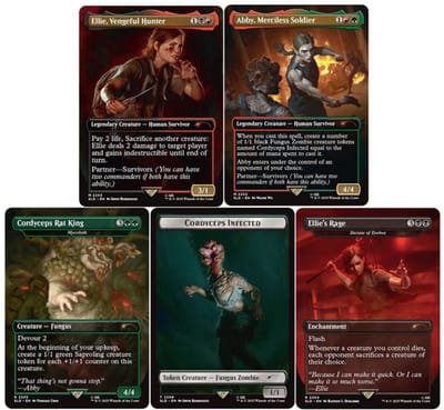 Magic the Gathering Secret Lair x PlayStation: The Last of Us Part II english