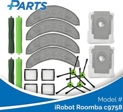 iRobot Roomba c9758 Onderhoudsset (Plus.Parts® alternatief voor 4812261 / 4812262)