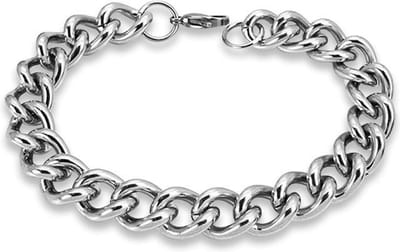 Amanto Armband Djessy - 316L Staal - Gourmet Schakel - 11mm - 21cm