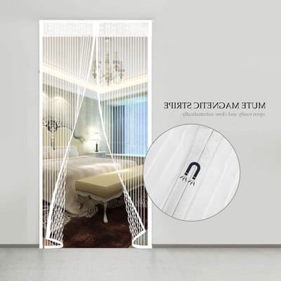 Magnetisch Vliegenscherm voor Deuren, Insectenbescherming, Automatische Sluiting, Ideaal voor Balkon, Woonkamer en Terras, 110 x 220 cm