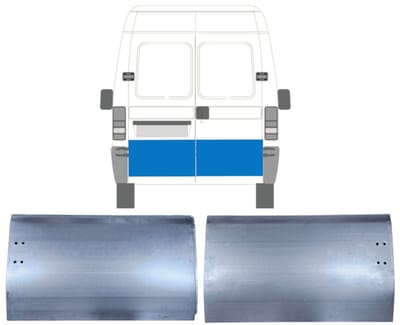 Reparatie plaatwerk achterste deuren voor Fiat Ducato 1994-2006 / Links + Rechts