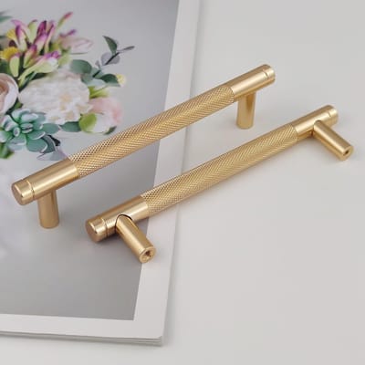 2 Stuks Kastgrepen Goud Moderne Handgrepen,128mm Gatafstand Deurgrepen Keuken Ladegrepen,Vintage Meubelgrepen Voor Keukenkasten,Commode,Garderobe(Gouden)