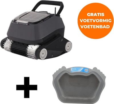 Interline Zwembadrobot Walking Catfish - Bodemzuiger Zwembad - Zwembad Stofzuiger - Zwembad Reiniger - Zwembad Robot - Zwembadzuiger - Zwembadstofzuiger - Zwembaden tot 4,5m x 4,5m - Incl. gratis voetvormig voetenbad