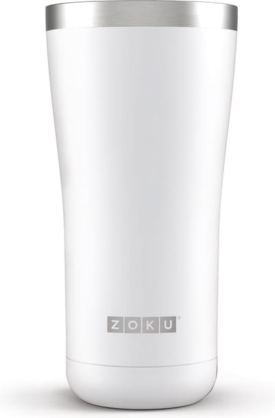 Zoku Hydration Drinkbeker - 3 in 1 - RVS - 591 ml - Wit