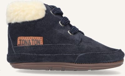 Ton & Ton Unisex Sneakers Pb20w016 - Blauw - Suède - Maat 20
