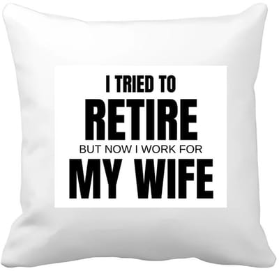 Akyol - i tried to retire Kussen hoes - Pensioen - werken voor vrouw - werk - afscheidscadeau - verjaardagscadeau - kado - 40 bij 40 cm
