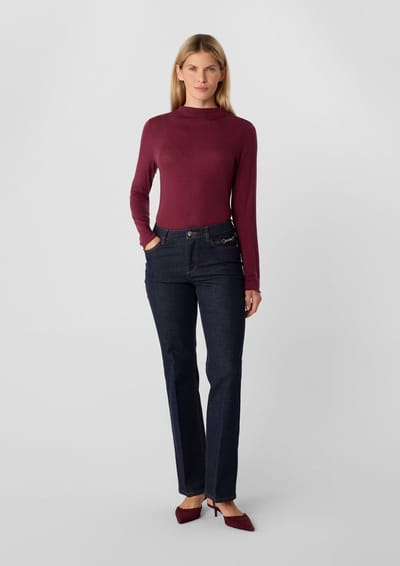 Flared Jeans met Middelhoge Taille Dames COMMA