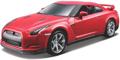 Bburago Nissan Gt-R - Modelauto - Schaal 1:32 - Rood
