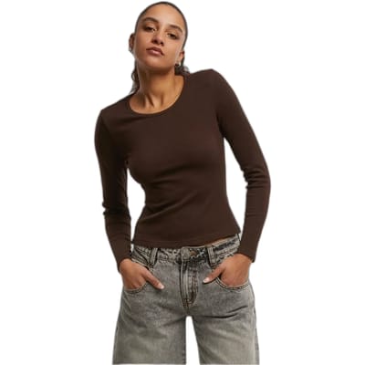Dames-T-shirt met lange mouwen Urban Classics Heat Slim