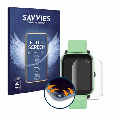 Savvies - Screenprotector voor One2Track Connect NEXT - Folie Beschermfolie transparant volledig dekking 4 Stuks