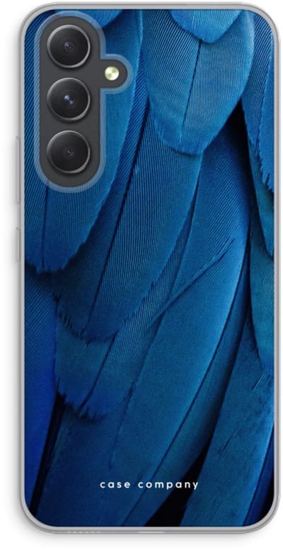 Case Company® - Hoesje geschikt voor Samsung Galaxy A54 hoesje - Pauw - Soft Cover Telefoonhoesje - Bescherming aan alle Kanten en Schermrand