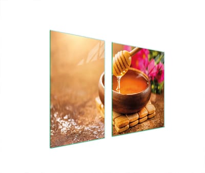 TMK ArtDeko - Snijplank van gehard glas - Miod - 100x52 cm