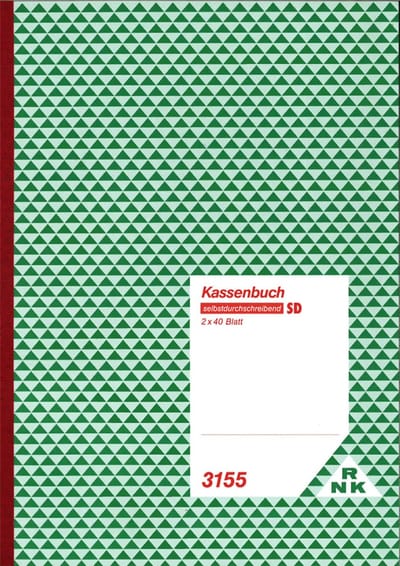 RNK Verlag kasboek, DIN A4, met registratie van de omzetbelasting, SD