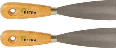 Betra Plamuurmes - 2x - werkbreedte 40 mm - conisch geslepen staal - houten greep