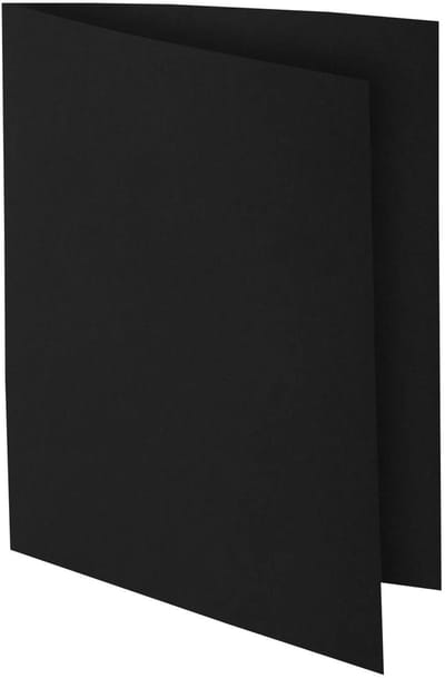 Exacompta ROCK''S 210 Pak van 100 dossiermappen 210g/m2 24x32cm voor A4. - Zwart - 210018E