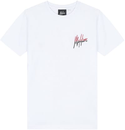 Malelions - Junior Split T-Shirt - White - Maat 140