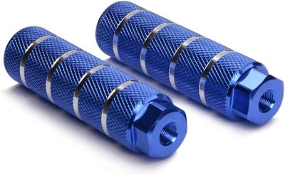 Fiets Voetsteunen - Pedaal Assen - Mountainbiken - Antislip Textuur - 10 cm Lengte - Blauw