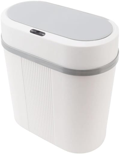 Intelligente Afvalbak met Bewegingssensor, Smalle RVS Prullenbak voor Badkamer en Keuken, 12 Liter, Hygiënisch en Ruimtebesparend