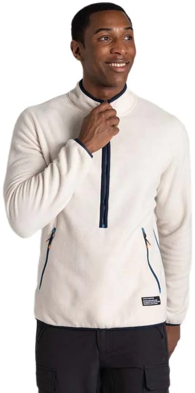 Craghoppers Co2 Renu Fleece Met Halve Rits Beige M Man