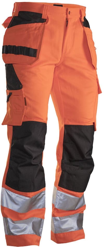 Jobman 2377 Hi-Vis Trousers HP 65237762 - Oranje/Zwart - C44