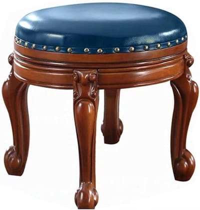 Voetenbank - Ottoman poef - Voeten rusten - 360 graden draaibaar - 44 cm - Bruin