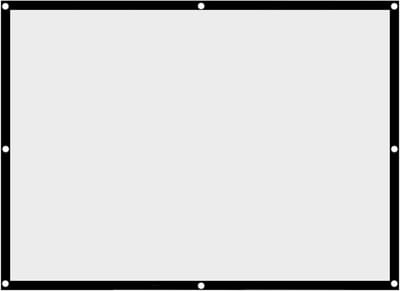 Vouwbaar Projectiescherm van 100 Inch - Kreukvrije 4:3 Witte Doek voor Buitenfilms en Kamperen (250cm)