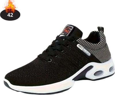 Livano Schoenen Heren - Sneakers - Comfortabel - Sportief - Casual - Volwassen - Zwart/Wit - Maat 42
