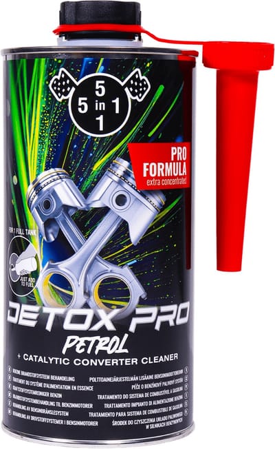 5in1 Petrol Detox Pro 1Liter - Benzine Reiniger en Smeermiddel