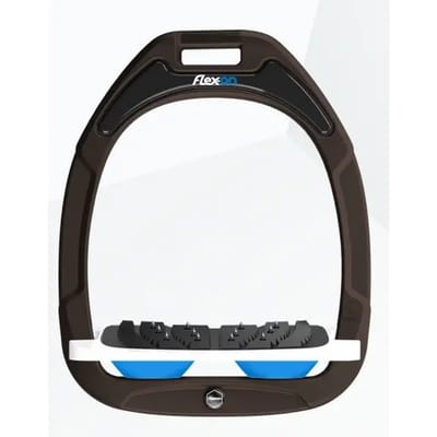 Ultra Grip Ingelijnde Stirrup Bruin/Wit/Blauw Flex-On Green Composite