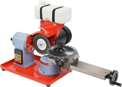 Zaagblad Slijpmachine - Multifunctioneel Slijpapparaat - Houtbewerking Precisie - Instelbare Hoek - 125mm Schijf - Rood
