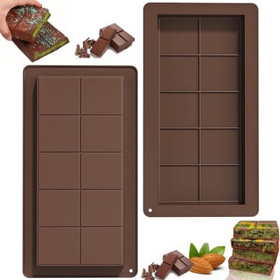 Diepe Silicoon Chocoladevorm voor Dubai Chocolade, 2 Stuks, Perfect voor Pistache Chocolade en Snoepjes, Ideaal voor Bakken en Creatieve Desserts