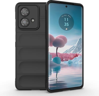 Coverup Hoesje - Geschikt voor Motorola Edge 40 Neo Hoesje - Coverup Hands-On Rugged Back Cover - Zwart